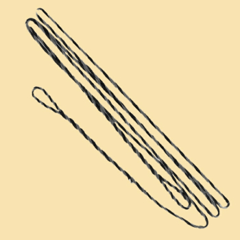 Sehne flämisch Fast Flight ohne Mittelwicklung 60 Zoll - Monocolor